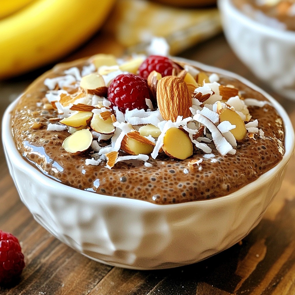 Almond Joy Chia Pudding Tasty and Healthy Delight