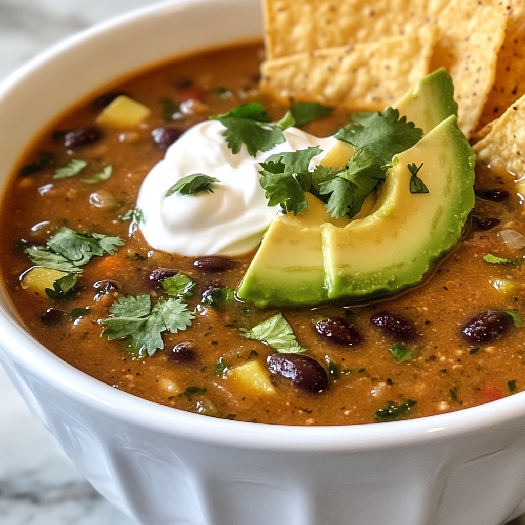 Cilantro Lime Black Bean Soup Flavorful and Easy Recipe