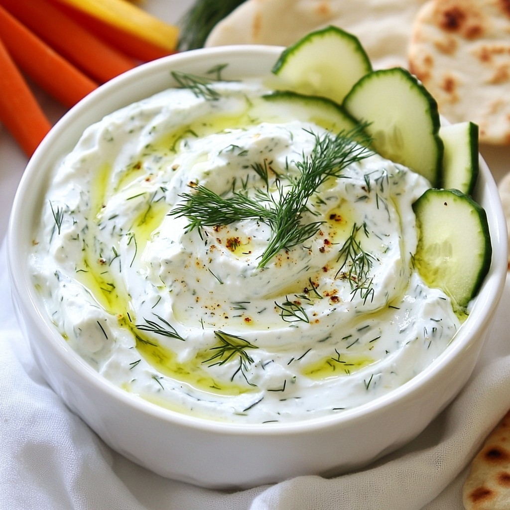 Cucumber Dill Greek Yogurt Dip Zesty and Flavorful