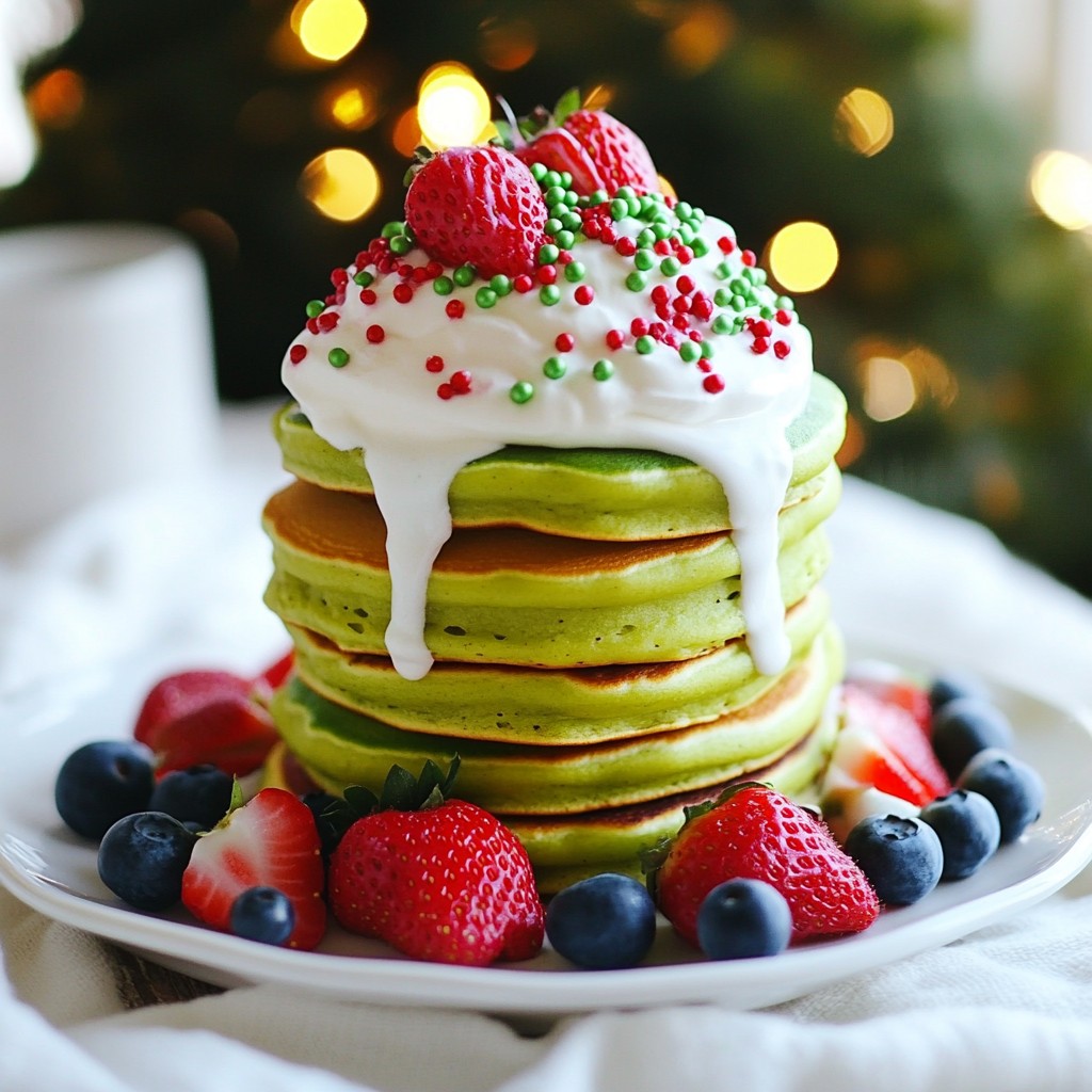Grinch Pancakes Festive Twist for Holiday Mornings