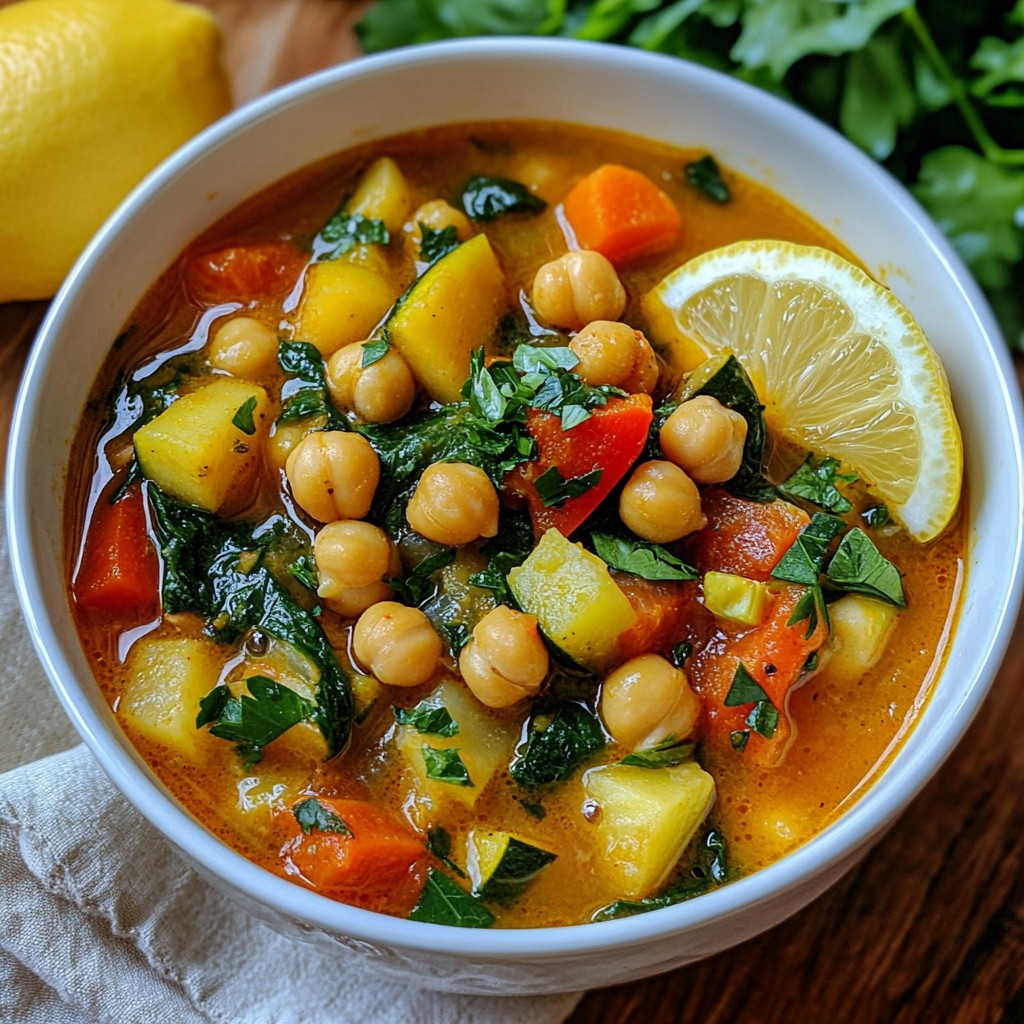 Moroccan Chickpea Stew Hearty and Flavorful Meal