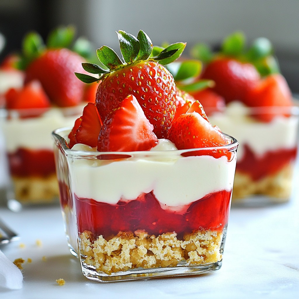 Strawberry Pretzel Salad Cups Delightful and Simple Treat