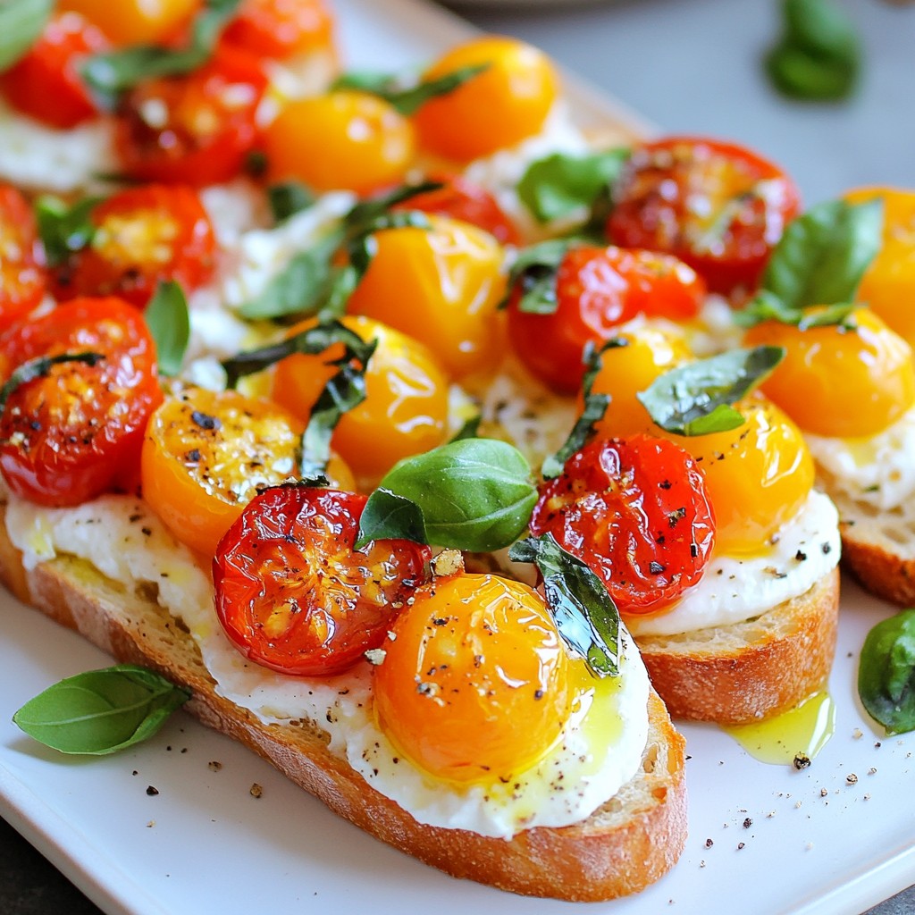 Roasted Tomato Bruschetta Flavorful and Easy Recipe