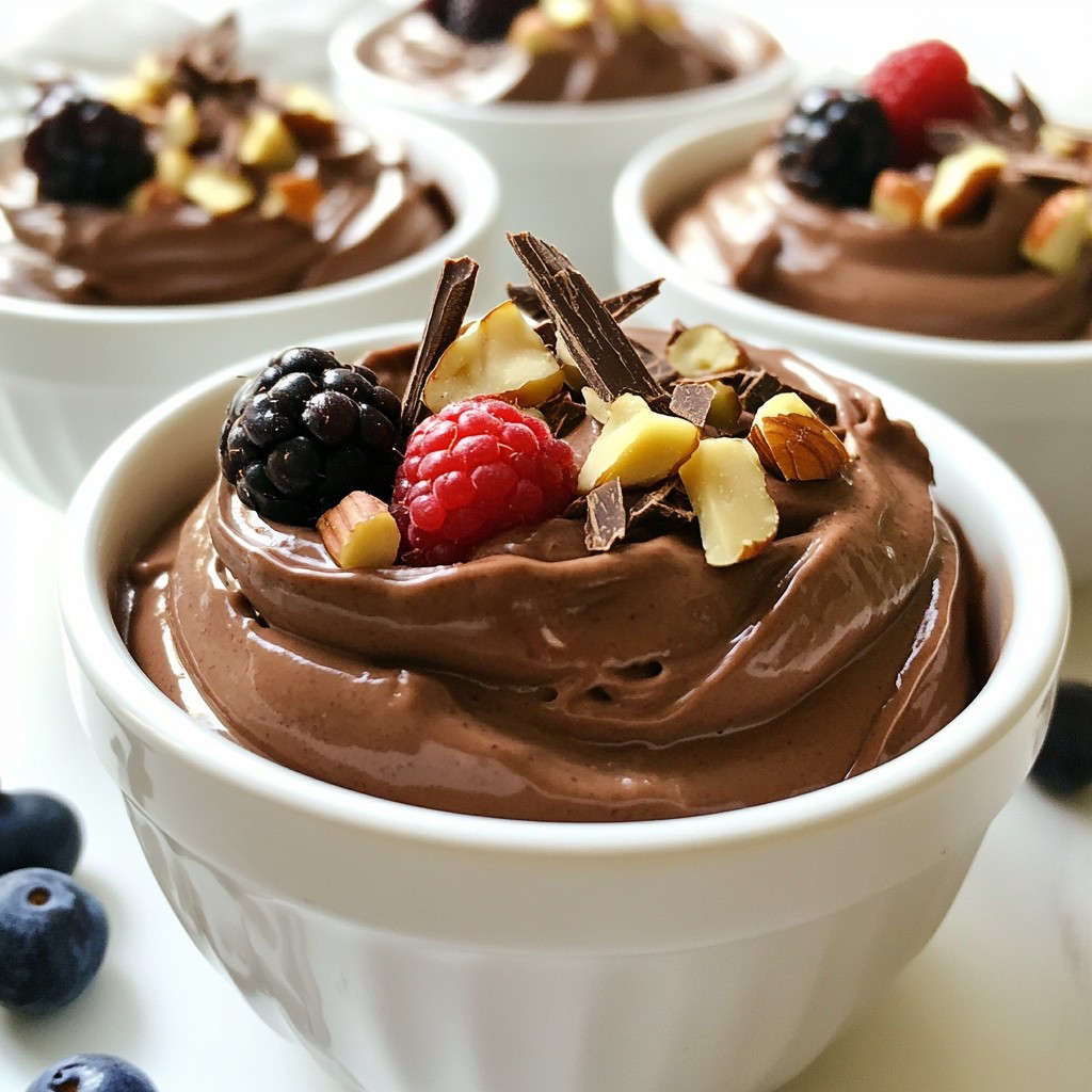 Avocado Chocolate Pudding Simple and Creamy Treat