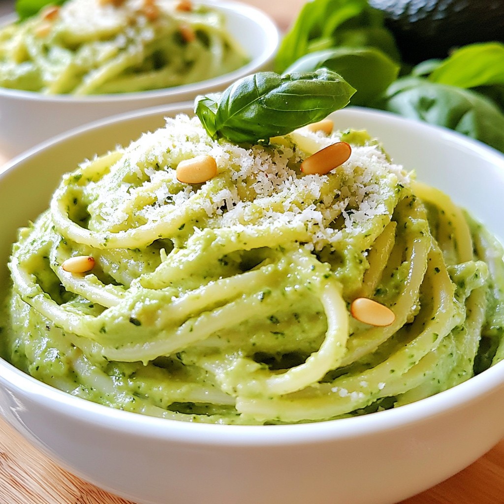 Creamy Avocado Pasta Quick and Easy Recipe