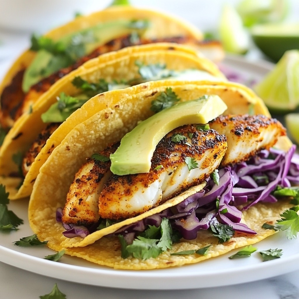 Spicy Blackened Fish Tacos Flavorful and Simple Meal