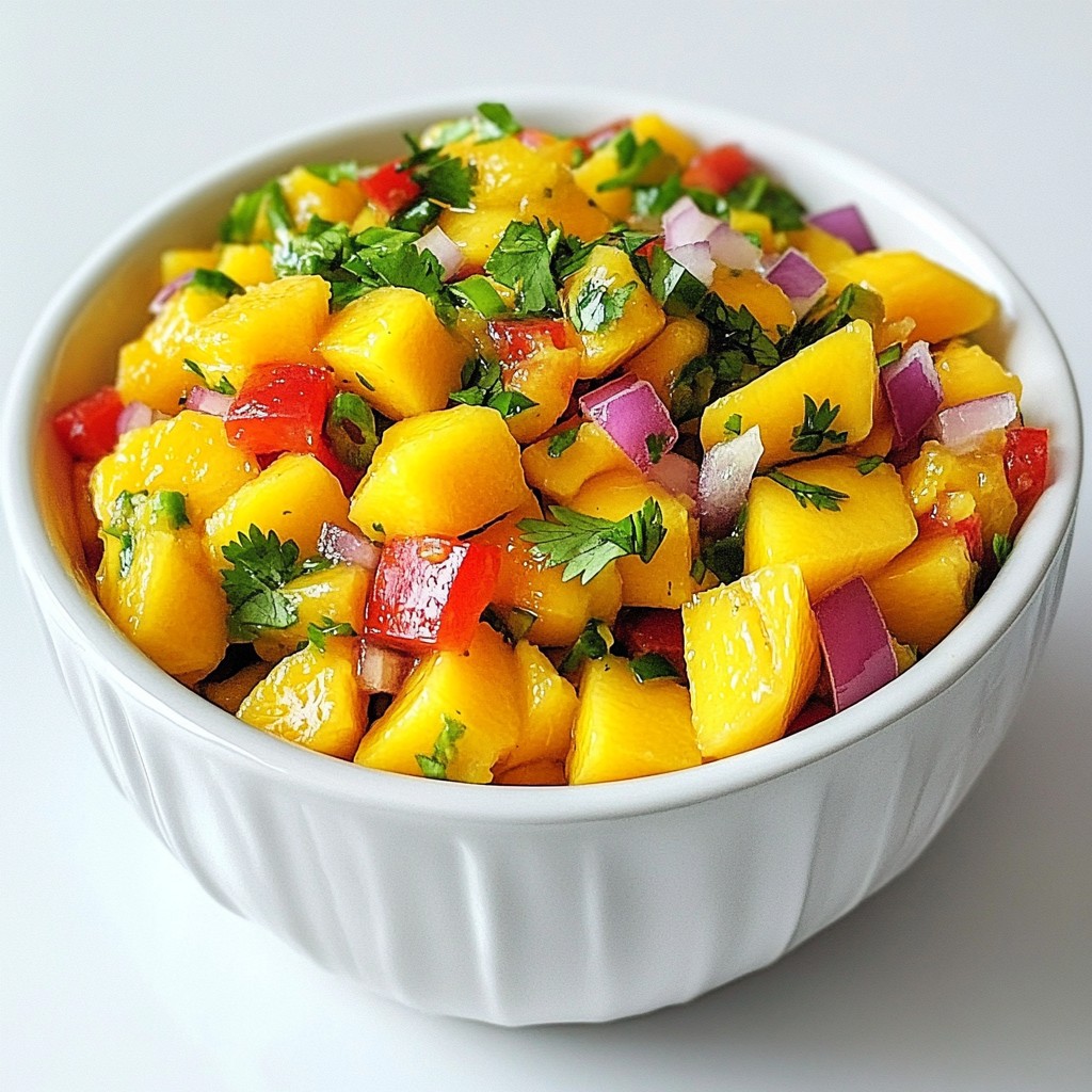 Fresh Mango Salsa Zesty and Flavorful Delight