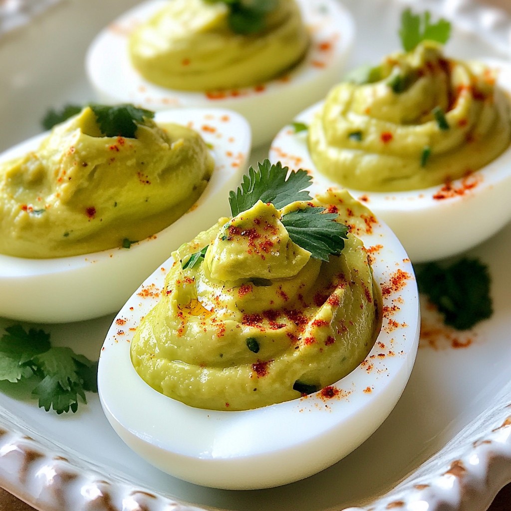 Avocado Deviled Eggs Easy and Flavorful Recipe