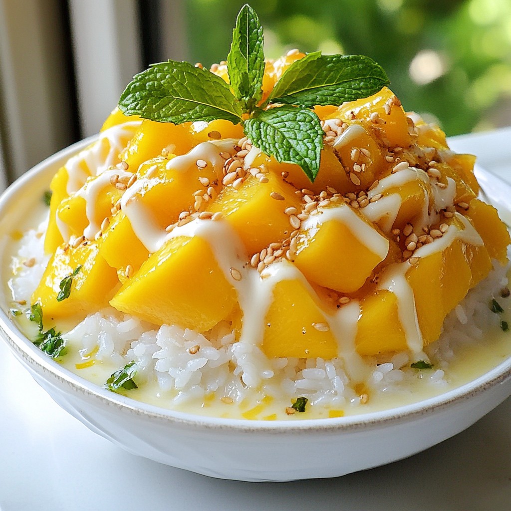 Thai Mango Sticky Rice Delightful and Easy Dessert