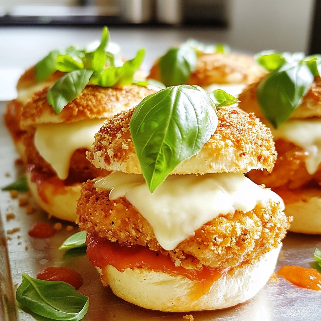 Chicken Parmesan Sliders Savory and Easy Recipe
