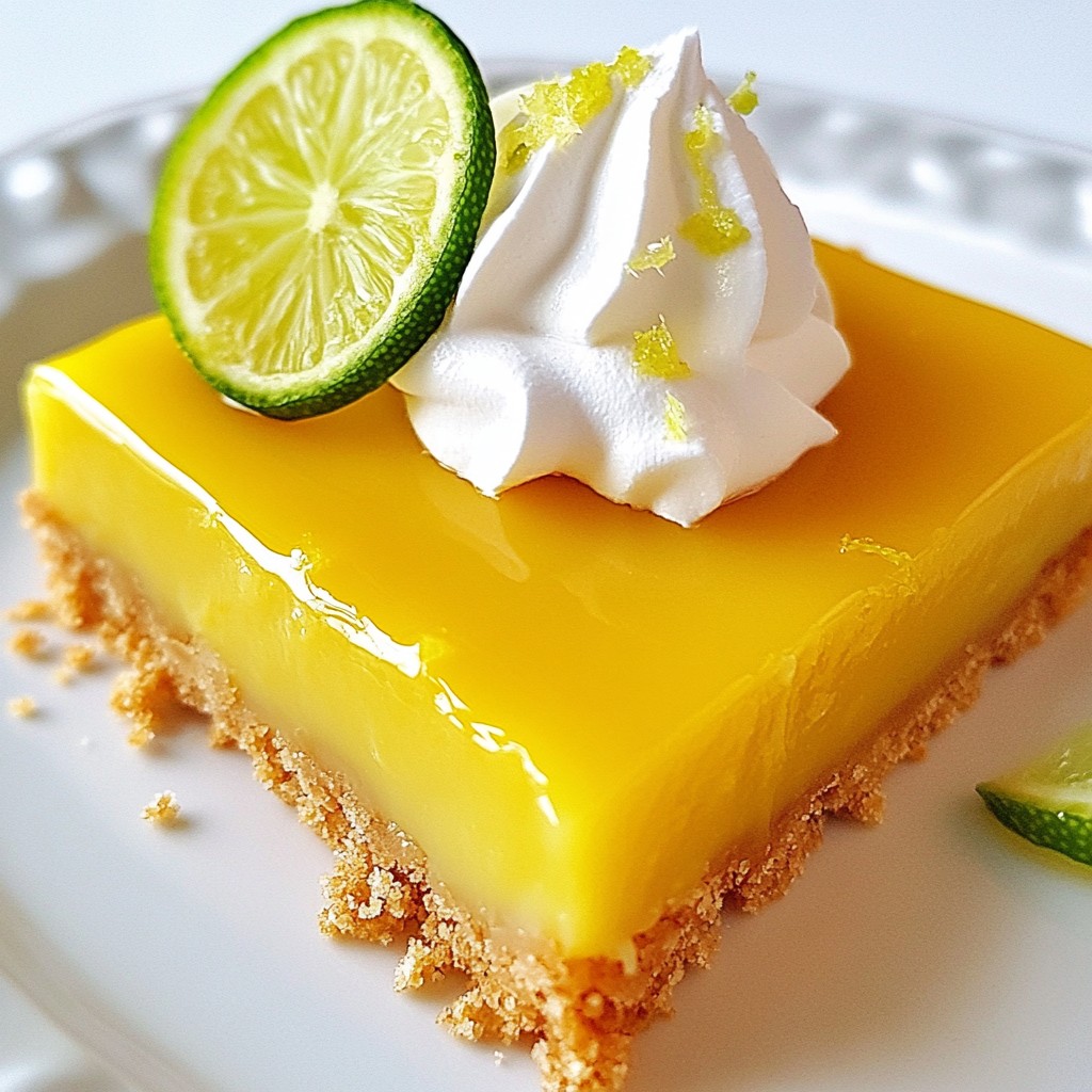 Key Lime Pie Bars Tasty and Simple Dessert Recipe