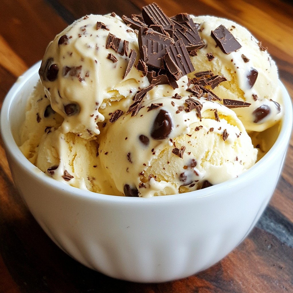 Mocha Chip Ice Cream Creamy and Rich Homemade Treat