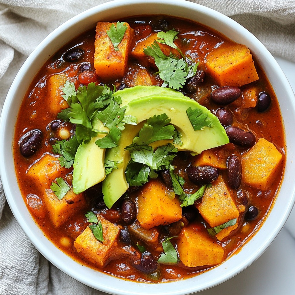 Sweet Potato Black Bean Chili Hearty and Easy Recipe