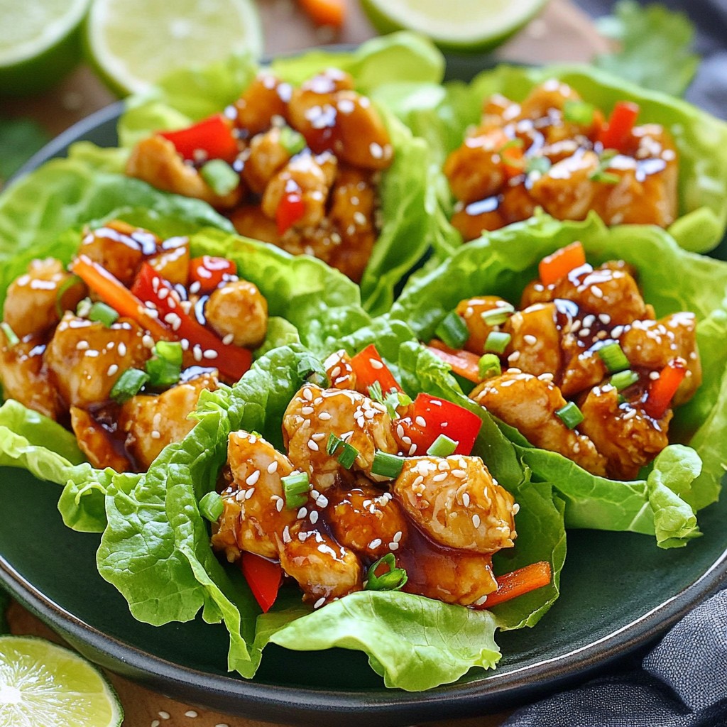Teriyaki Chicken Lettuce Cups Flavorful Easy Recipe