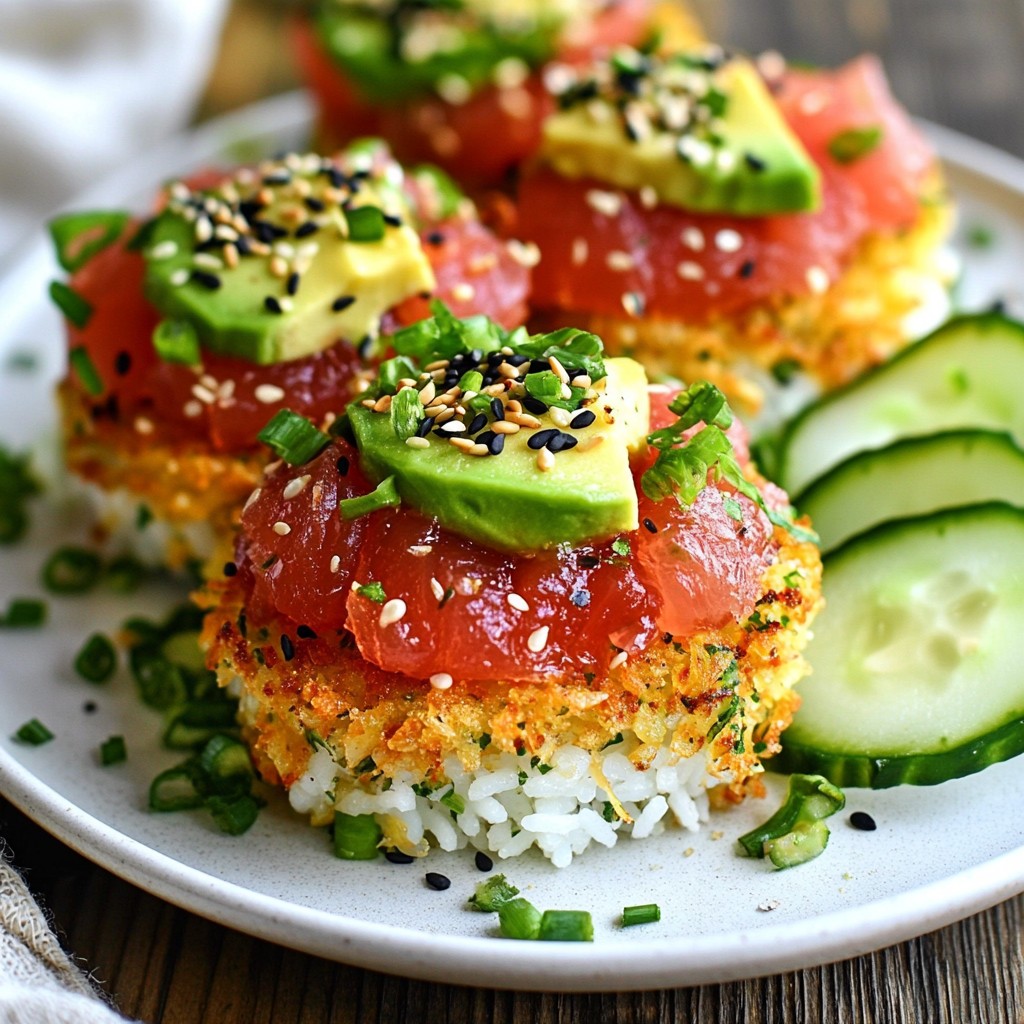 Spicy Tuna Crispy Rice Delightful Flavor Explosion