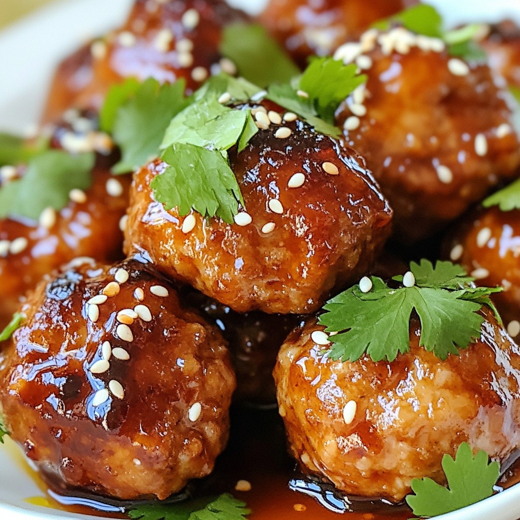 Delicious Teriyaki Chicken Meatballs Simple Recipe