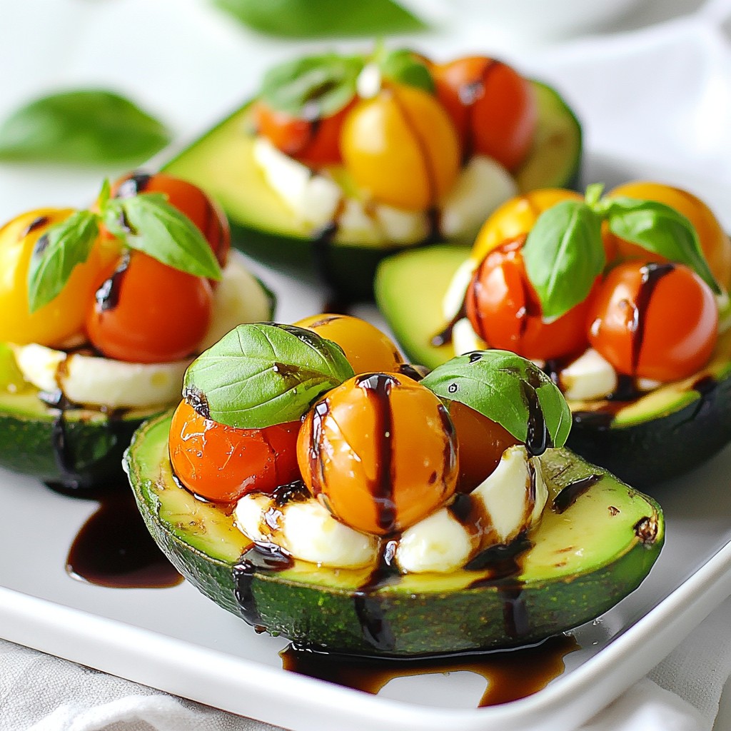 Caprese Stuffed Avocados Tasty and Healthy Treat