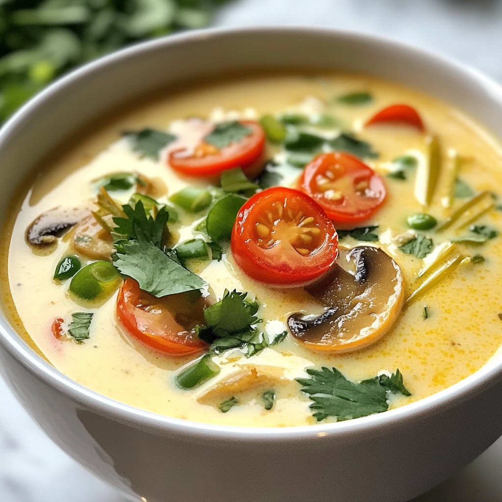 Thai Coconut Lemongrass Soup Rich and Flavorful Recipe