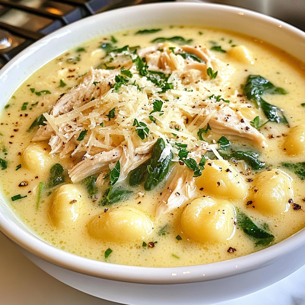 Creamy Chicken Gnocchi Soup Warm and Comforting Meal
