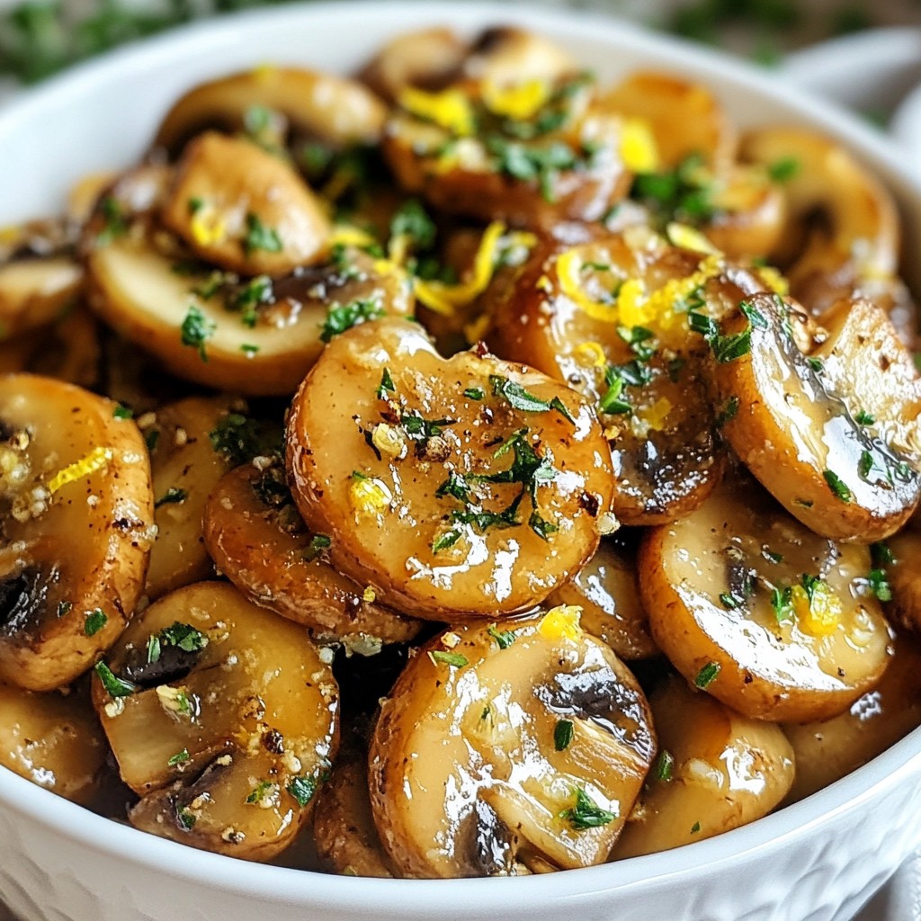 Garlic Butter Mushrooms Savory and Simple Delight