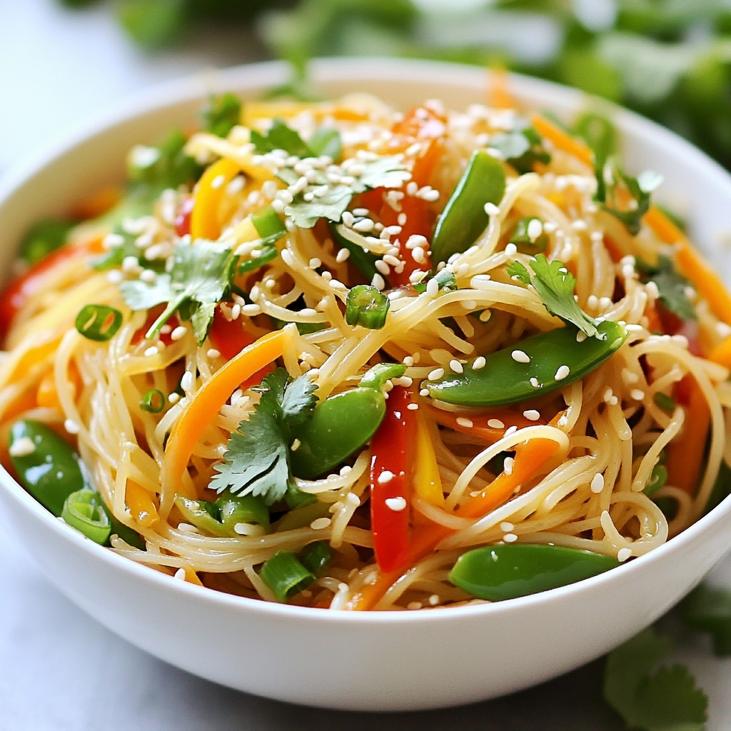 Spicy Sesame Noodle Salad Fresh and Flavorful Dish