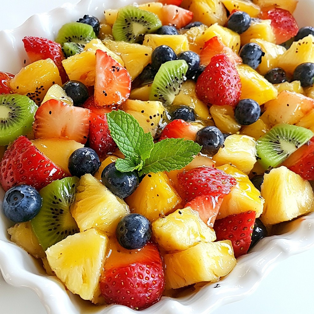 Honey Lime Fruit Salad Refreshing and Tasty Delight