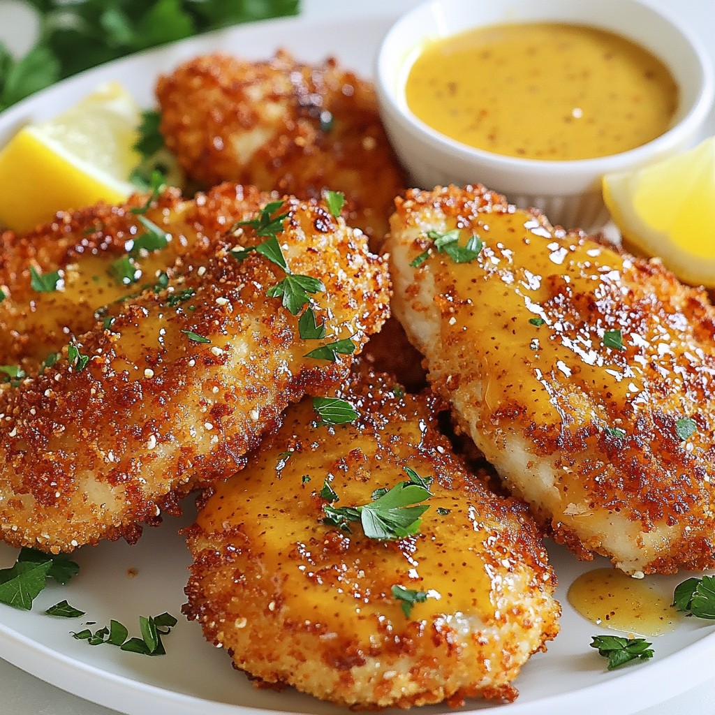 Honey Mustard Pretzel Chicken Crunchy and Tasty Recipe